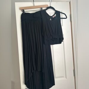 Free people morning side set in black; $50; L